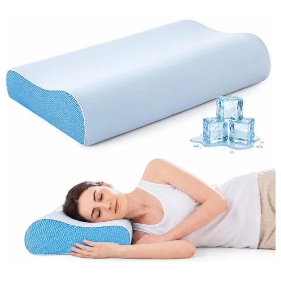 FP FLEXPEDIC Cervical Contour Pillow — Blue